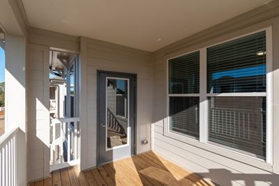 All homes feature large patios or balconies for outdoor living with the exception of the sunroom floor plans